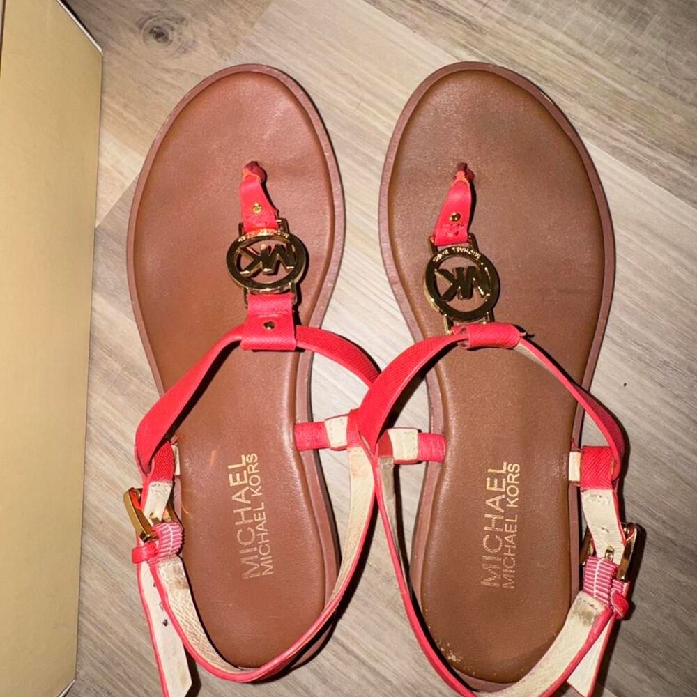 Michael-michael-kors Women's Pink and Red Sandals